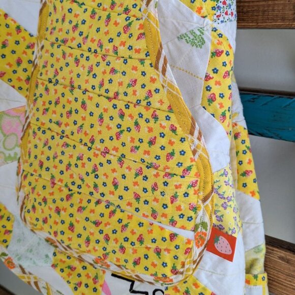 HANDMADE Vintage Vitamin D Quilt Jacket Sm/Med - Picture 4 of 8